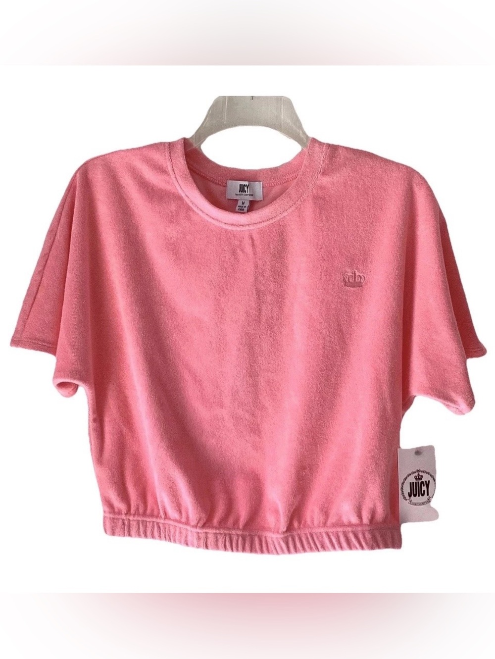 Juicy Couture NWT Pink Terry Crop Top